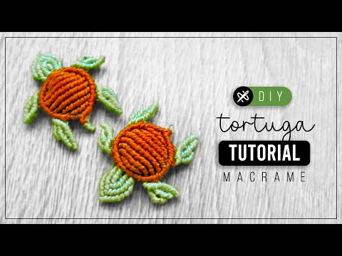Turtle » 🐢 how to make thread turtle earrings | diy tutorial ● macrame step by step 300