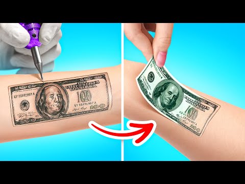 MAGISCHES TATTOO ERFÜLLT WÜNSCHE || Mein Tattoostudio! Lustige Tattoo-Trends von 123 GO! CHALLENGE