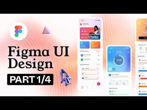 Screen Time App P1 | Home Screen UI Design in Figma (Beginner)