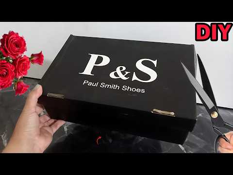 DON'T THROW AWAY SHOE BOX❗️DIY Box Organizer
