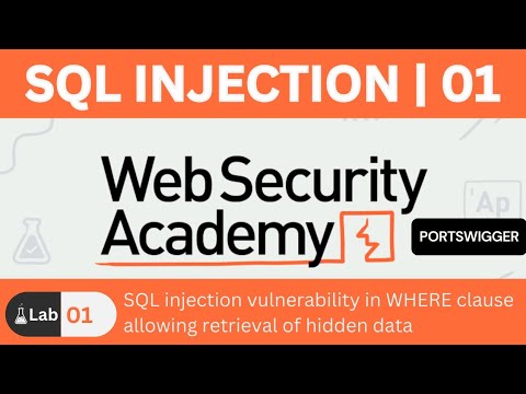 Lab 01 - SQL Injection vulnerability in where clause allowing retrieval of hidden data