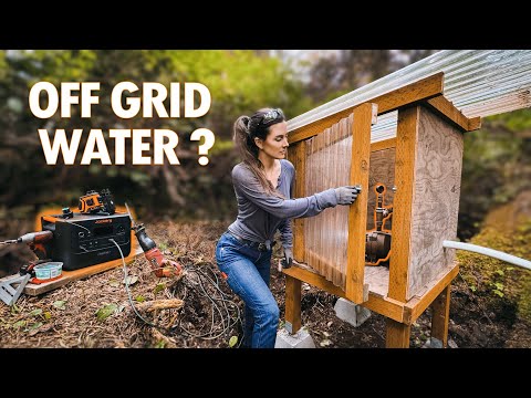 NO WATER BILLS!! BUILDING OFF GRID WATER SYSTEM using JACKERY SG HOMEPOWER 3000 #water #diy #offgrid