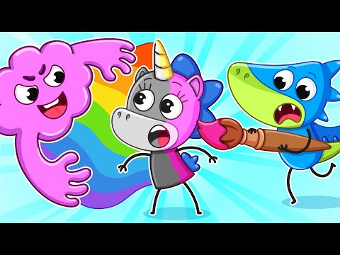 Знайди мій колір! | Хто вкрав усі кольори та інші кумедні дитячі мультфільми 🌈🔍 | Крихітка Мімі🦄