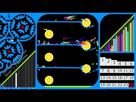 Handicap Team Marble Race in Algodoo