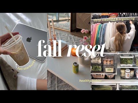 FALL RESET: cleaning, getting cozy for fall, organizing + decluttering! 🍂🧸