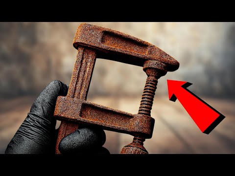 Filthy to Flawless: Extreme RUST REMOVAL & Restoration of an Old Metal Clamp
