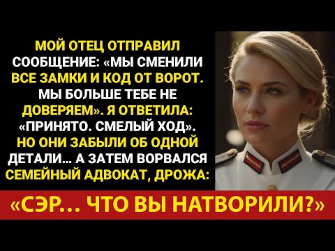 Мой отец сменил все замки и коды от ворот, но адвокат, дрожа, пришел и спросил: «Сэр…Что вы наделали