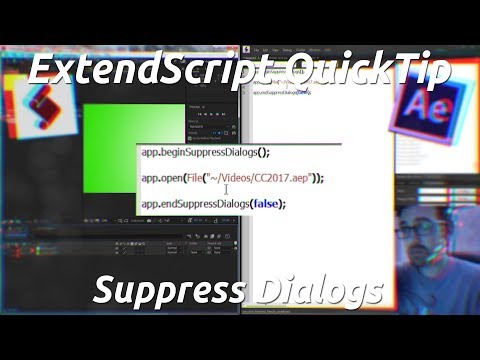 ExtendScript QuickTip - Suppress Dialogs