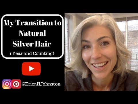 My Silver Hair / Grey Hair Transition - 1 Year