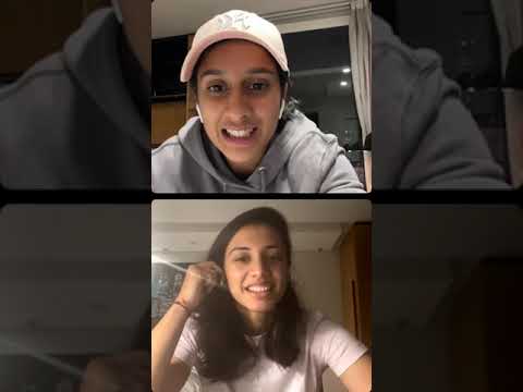 instagram live Smriti mandhana & Jemima
