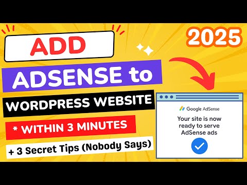 How to Add Google AdSense to WordPress | Apply for Google AdSense for WordPress Website 2025