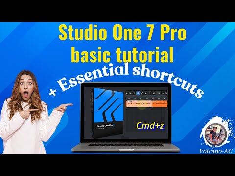Studio One 7 Pro basic tutorial on how to record a track in 7 minutes. Includes essential shortcuts