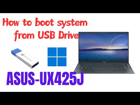 How to Access BIOS & Enable USB Boot for Windows Installation on ASUS ZenBook UX425J
