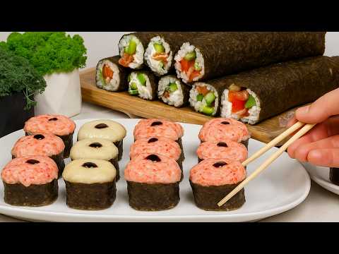 I don't buy, I cook! Baked sushi at home in no time!! A gorgeous 4kg roll set.🍣