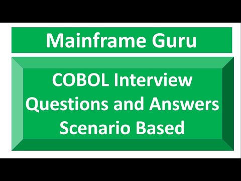 COBOL Interview Questions and Answers for experienced & Fresher | Scenario Based Questions