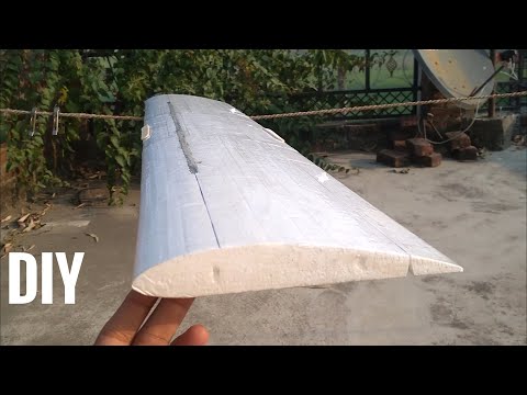 Thermocol wing build #airplane #howto #thermacol