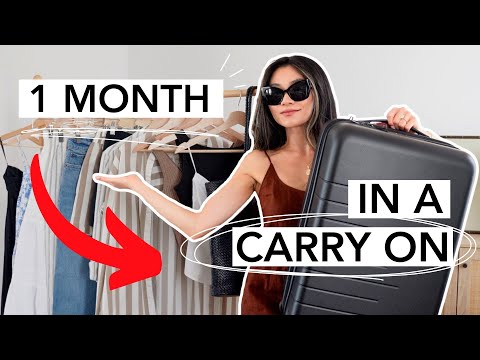 How I ALWAYS Travel CARRY ON ONLY ✈️ Minimalist Packing for long trips