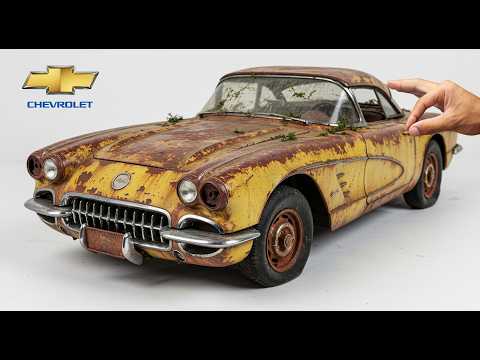 Abandoned 1957 Chevrolet Corvette | Full Model Car Restoration & Rebuild