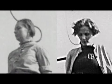 Angry Crowd Publicly Execution of Jenny Barkmann & Elisabeth Becker Nazi Stutthof female camp 