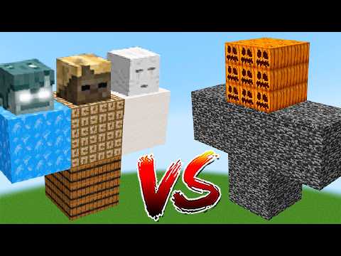ALPHA MUTANT BEDROCK GOLEM vs All Ghast, Husk, Stray, Ravager Bosses - Battle Minecraft Mobs