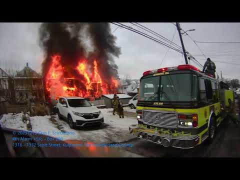 20251213 4th alarm 1316 - 1332 Scott Street, Kulpmont (Helmet camera) 2 of 2
