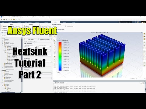 ✅ #Ansys Fluent Tutorial | Heatsink 2/2