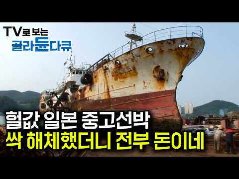 일본 중고 선박 사다가 싹 해체해 후진국에 팔아 돈 버는 대한민국｜수명 다한 400톤 화물선 어떻게 처리하나 봤더니｜폐선박을 분해해 고철로 만드는 폐선처리반｜극한직업｜#골라듄다큐
