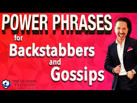 Power Phrases for Toxic People: Backstabbers and Gossips