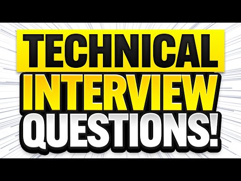 TECHNICAL JOB INTERVIEW QUESTIONS AND ANSWERS! (How to PREPARE for a TECHNICAL SKILLS INTERVIEW!)