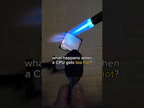 what happens when a CPU gets WAY too hot?