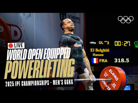 🔴 LIVE Powerlifting | Men's 66kg | 2025 IPF World Open Equipped Championships