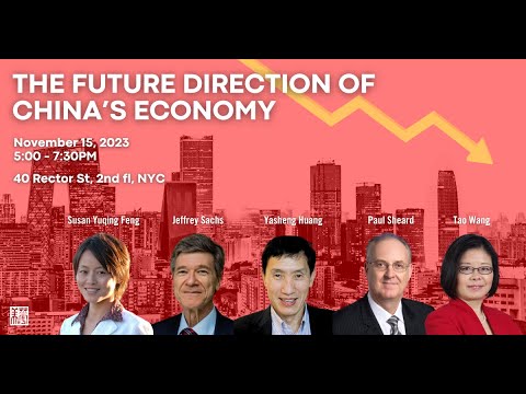 The Future Direction of China’s Economy - Keynote Speech by Professor Jeffrey Sachs
