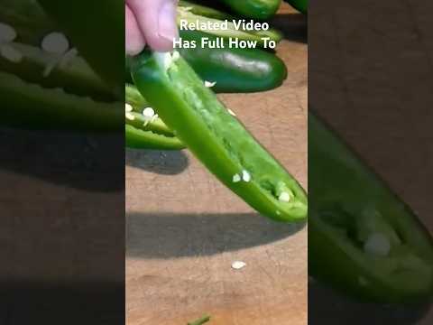 How To Prep Jalapeños For Poppers #shorts #food #jalapeño