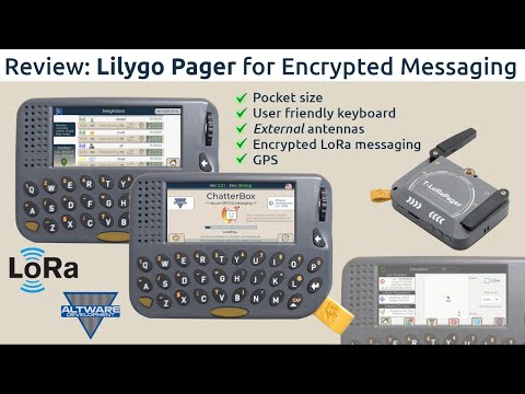 Lilygo LoRa Pager Review - Feature Walk-through, Sending Encrypted Messages, & UI Navigation