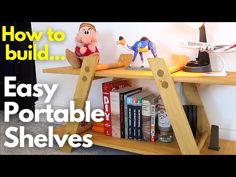Easy to Build Portable Shelves