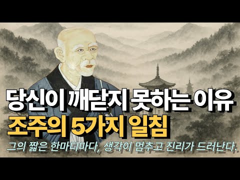 [화현×인물] 조주 선사의 선문답 | 깨달음을 막는 5가지 착각