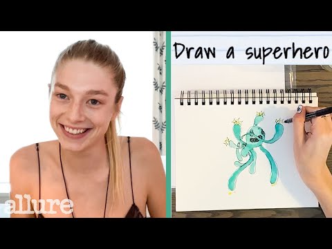 Euphoria's Hunter Schafer Draws Her Ideal Superhero and More | Allure