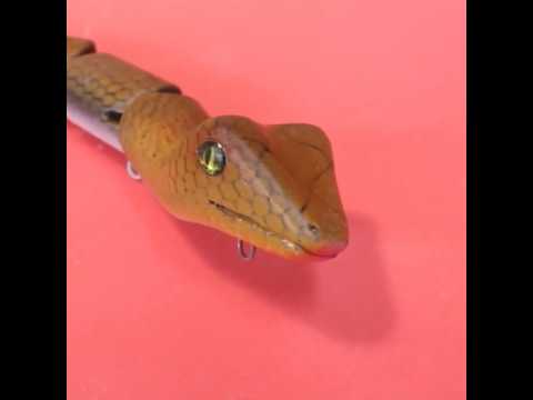 Making a Snake lure that swims #handmadelure #fishinglure