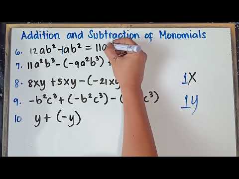 Addition and Subtraction of Monomials Step by Step Explanation | Grade 8 Math | Revised K-12 | Q1 |