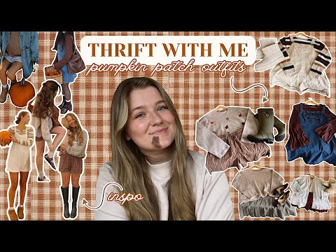 FALL THRIFT HAUL | Thrift With Me for PUMPKIN PATCH OUTFITS | Recreating PINTEREST OUTFITS challenge