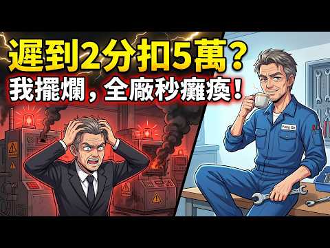 ✅️【一口氣看完】熬夜修機器遲到2分鐘,老闆眾扣我5萬年終獎?王牌修理工不忍了直接擺爛!不到一個月全廠機器癱瘓,黑心廠長崩潰跪求升職加薪!