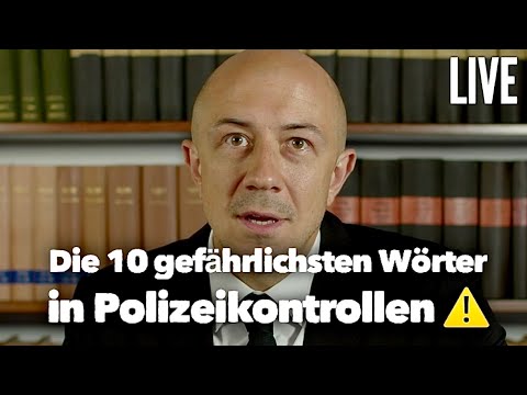 Polizeikontrolle und Strafrecht - Eure Fragen live
