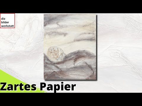 Tissue paper from packaging makes beautiful filigree structures in the underground