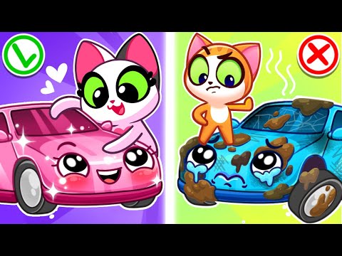 Boys vs Girls! 🚗 Pink vs Blue Cars 🛠 Car Garage Adventure | Funny Cartoons for Kids