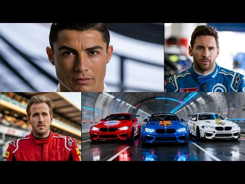 Messi vs Ronaldo vs Harry Kane |Ultimate Tense & Fierce Racing Challenge | Football Legends Showdown