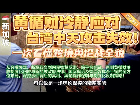 【台湾中天疯狂抹黑】《新加坡总理黄循财》毫无底线终极解密：名嘴賴岳謙、郭正亮、蔡正元、苑举正轮番辱骂、各地网民也看不下去而开始反击、新加坡冷静应对与政府杀手锏背后的完整真相与制度化反制策略来了！