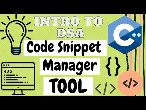 Code Snippet Manager in C++ | Organize and Store Code Snippets Efficiently [FULL TUTORIAL]