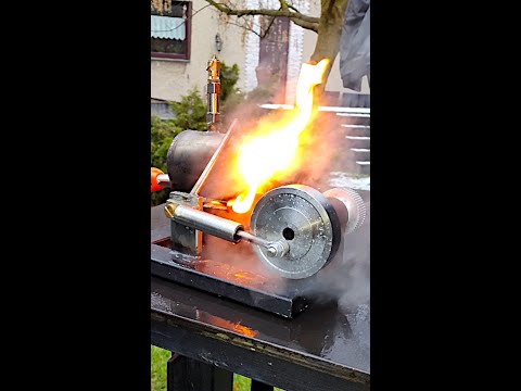 Steam Engine in Cold Weather #shorts