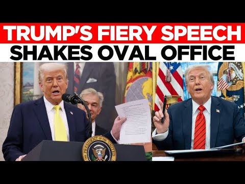US NEWS LIVE | U.S President Donald Trump makes an announcement in the Oval Office | White House