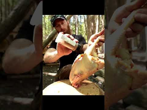 Primitive Hangi Chicken. #survival #cooking